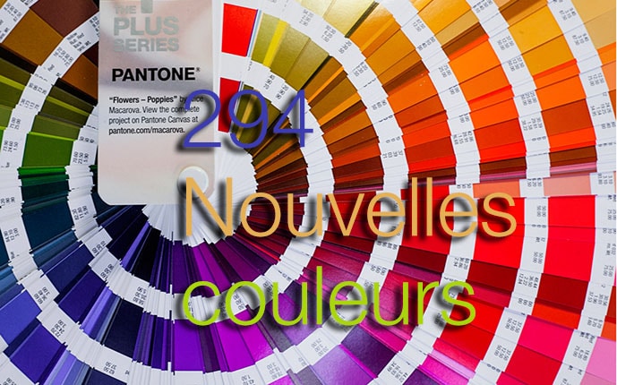 Pantone 294 nouvelles couleurs