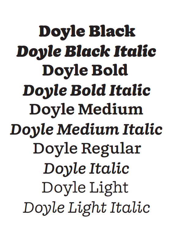 typographie doyle