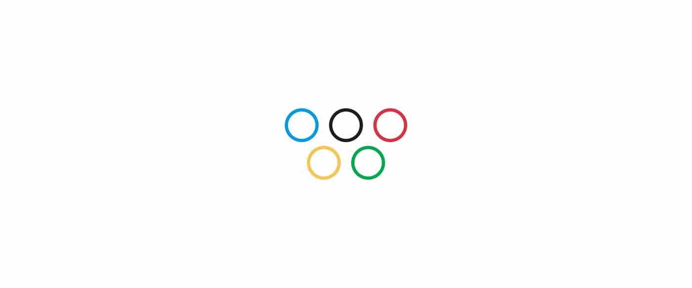 le logo des jeux olympiques version distanciation sociale