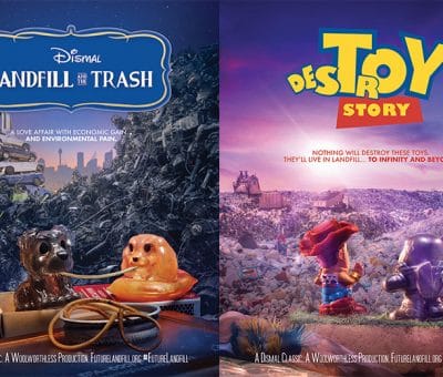 Affiche Parodique Disney Pollution Jouets Plastiques