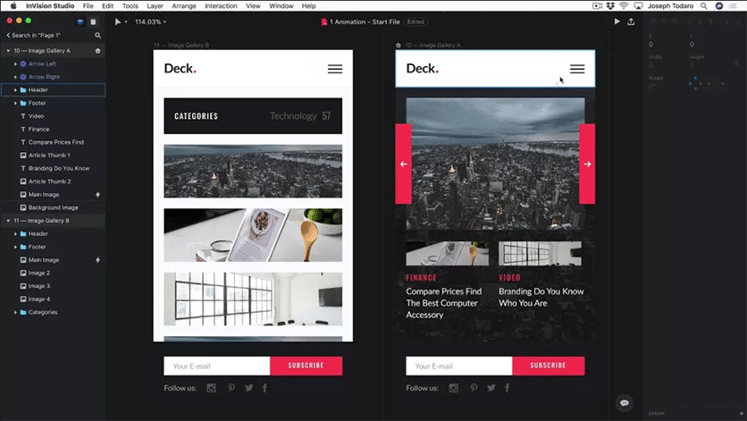invision wireframe app