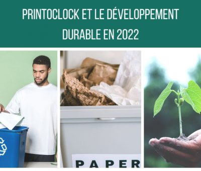 printoclock développement durable nos engagements 2022