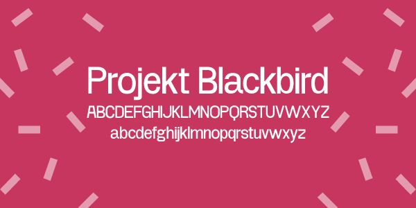 projekt blackbird typographie gratuite et originale tendance 2022