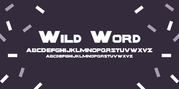 wild word font gratuite et originale