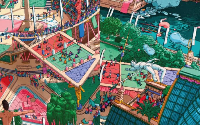 Zoom sur l'affiche des JO 2024 et des jeux paralympiques