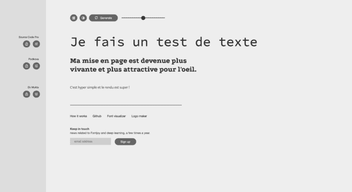 Outil d’aide à la gestion d’assemblage de police d’écriture