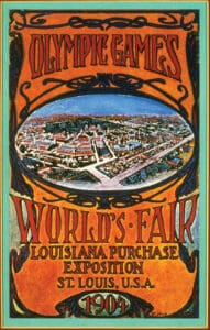 Affiche officielle des JO de Saint Louis 1904