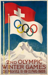 Affiche des JO 1928 en Suisse