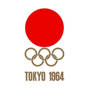 Affiche officielle des JO de Tokyo en 1964