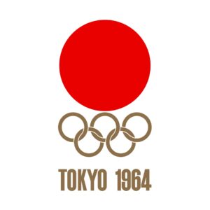 Affiche officielle des JO de Tokyo en 1964
