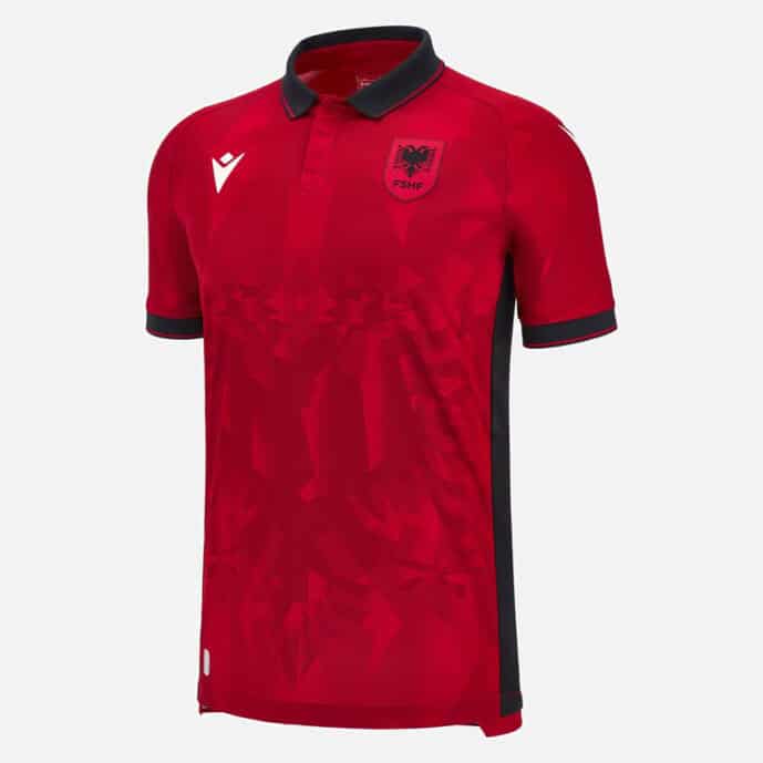 Maillot domicile de l'équipe d'Albanie pour l'Euro 2024