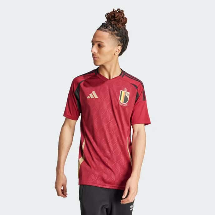 Maillot domicile de l'équipe de Belgique pour l'Euro 2024