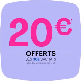 Promo Printoblog, 20 € offerts dès 30 € d'achats