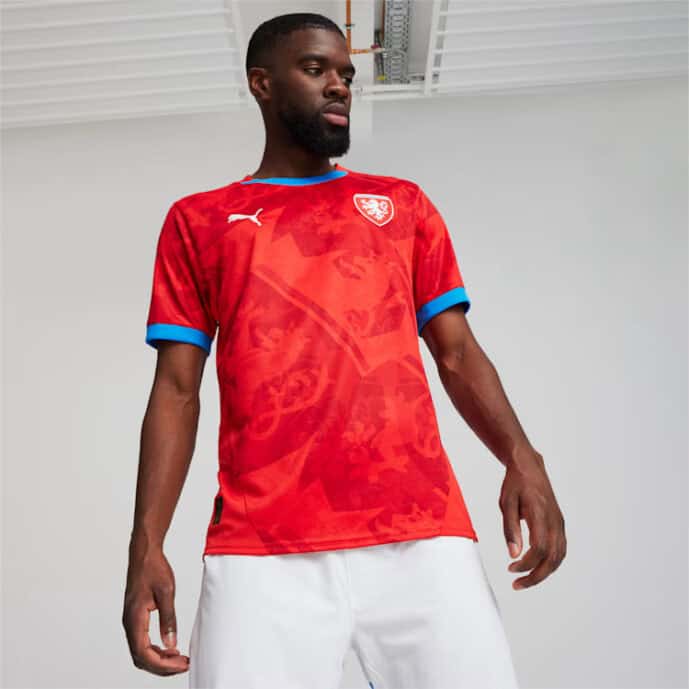 Maillot domicile de l'équipe de République tchèque pour l'Euro 2024