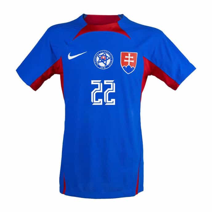 Maillot domicile de l'équipe de Slovaquie pour l'Euro 2024