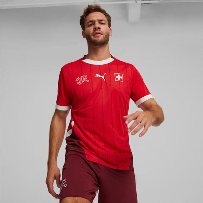 Maillot domicile de l'équipe de Suisse pour l'Euro 2024