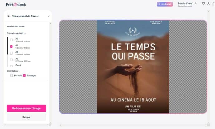Changement de format - Adaptez vos fichiers à vos supports d'impression