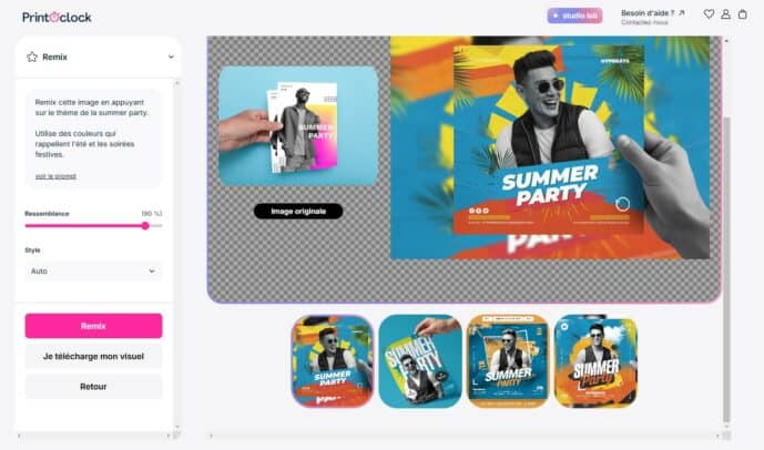 Remix - Modifiez vos images à volonté avec l'IA