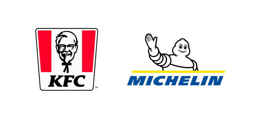KFC & Michelin : logo mascotte