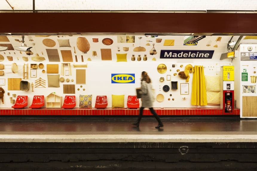 Ikea station de métro La madeleine