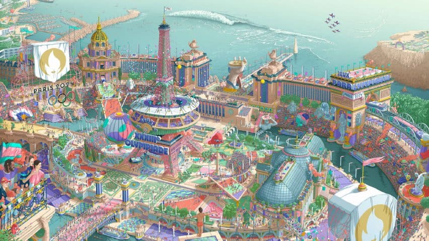 maximalisme affiche jo paris 2024