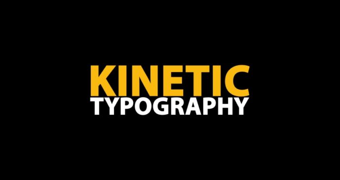 Typo tendance 2025 - cinétique typographie