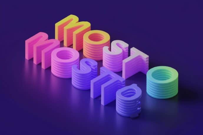Tendances graphiques 2025 - Dégradé de couleurs