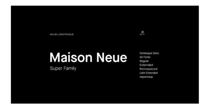 typographie sans empattement - Tendance graphique 2025