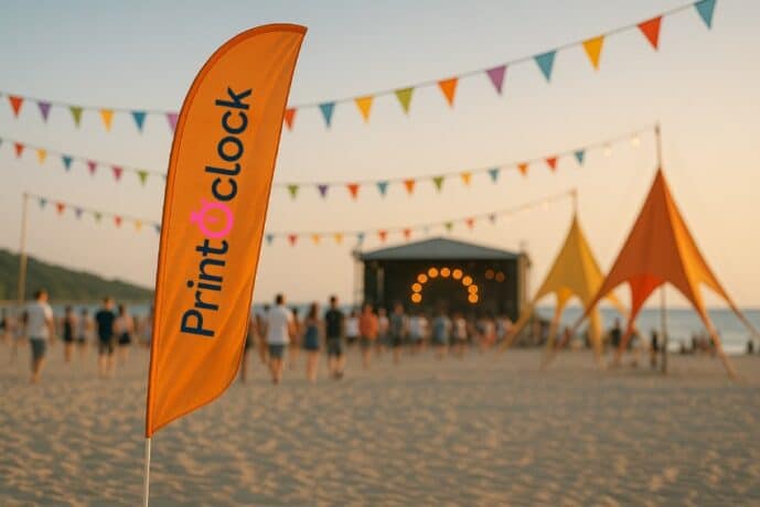 Beach flag publicitaire 