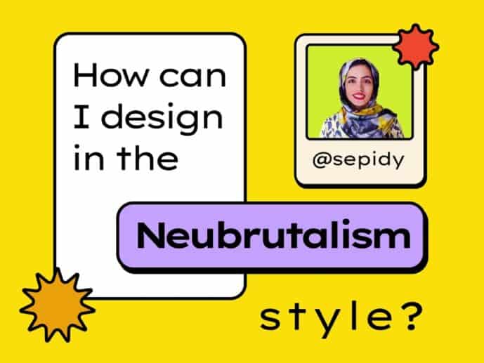 tendance graphique neo brutalisme
