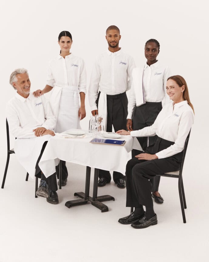 stst ss26 corporate restaurant oxford shirt