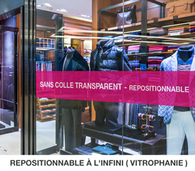 adhésif sans colle repositionnable
