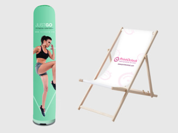 Colonne gonflable & transat personnalisé