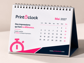 calendrier chevalet de bureau