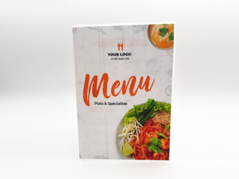 impression menu restaurant plastifié