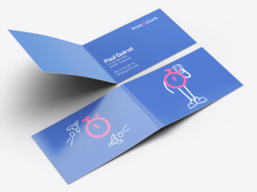 Carte de visite double volet