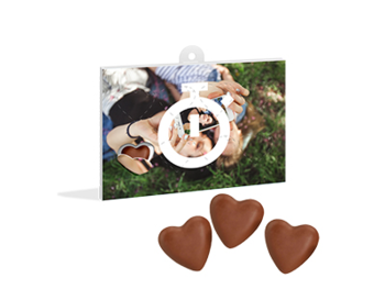 Coeur en chocolat personnalisé