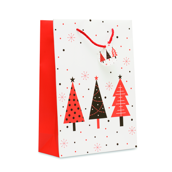 Grand format Noël papier recyclé sac cadeau