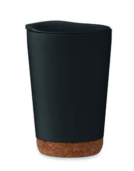 Gobelet double paroi 300 ml avec base liège