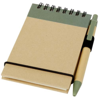 Bloc-notes recyclé format A7 avec stylo