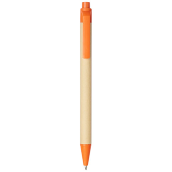 Stylo bille en carton recyclé et plastique de maïs