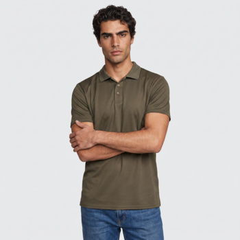 Polo Pitcher en polyester recyclé - Unisexe
