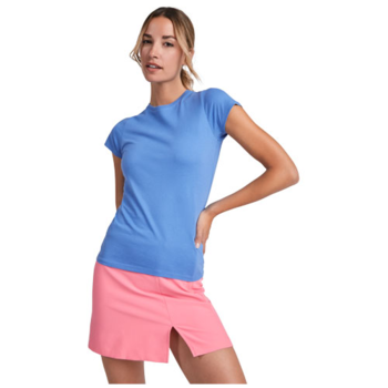 T-shirt Capri ajusté en coton - Femme