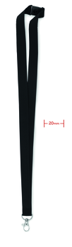 Lanyard crochet métal 20mm