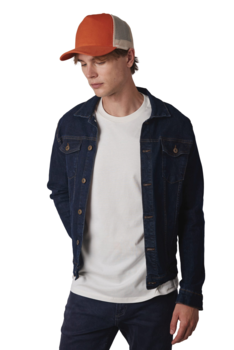 Casquette trucker - 5 panneaux en coton/viscose
