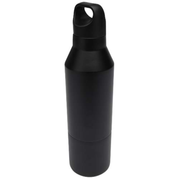 Bouteille isotherme Odessy 600 ml en acier inoxydable recyclé RCS avec gobelet 300 ml