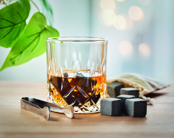 Set whisky luxe avec boîte cadeau bambou