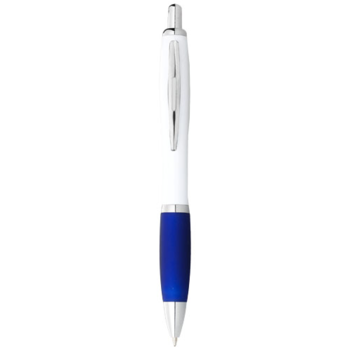 Stylo bille corps blanc grip coloré Nash encre noire