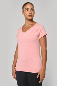 T-shirt de sport PA4020 en polyester recyclé / élasthanne - Femme