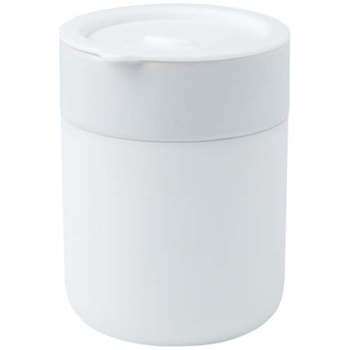 Gobelet en céramique Java 330 ml avec revêtement en silicone et couvercle en plastique personnalisable